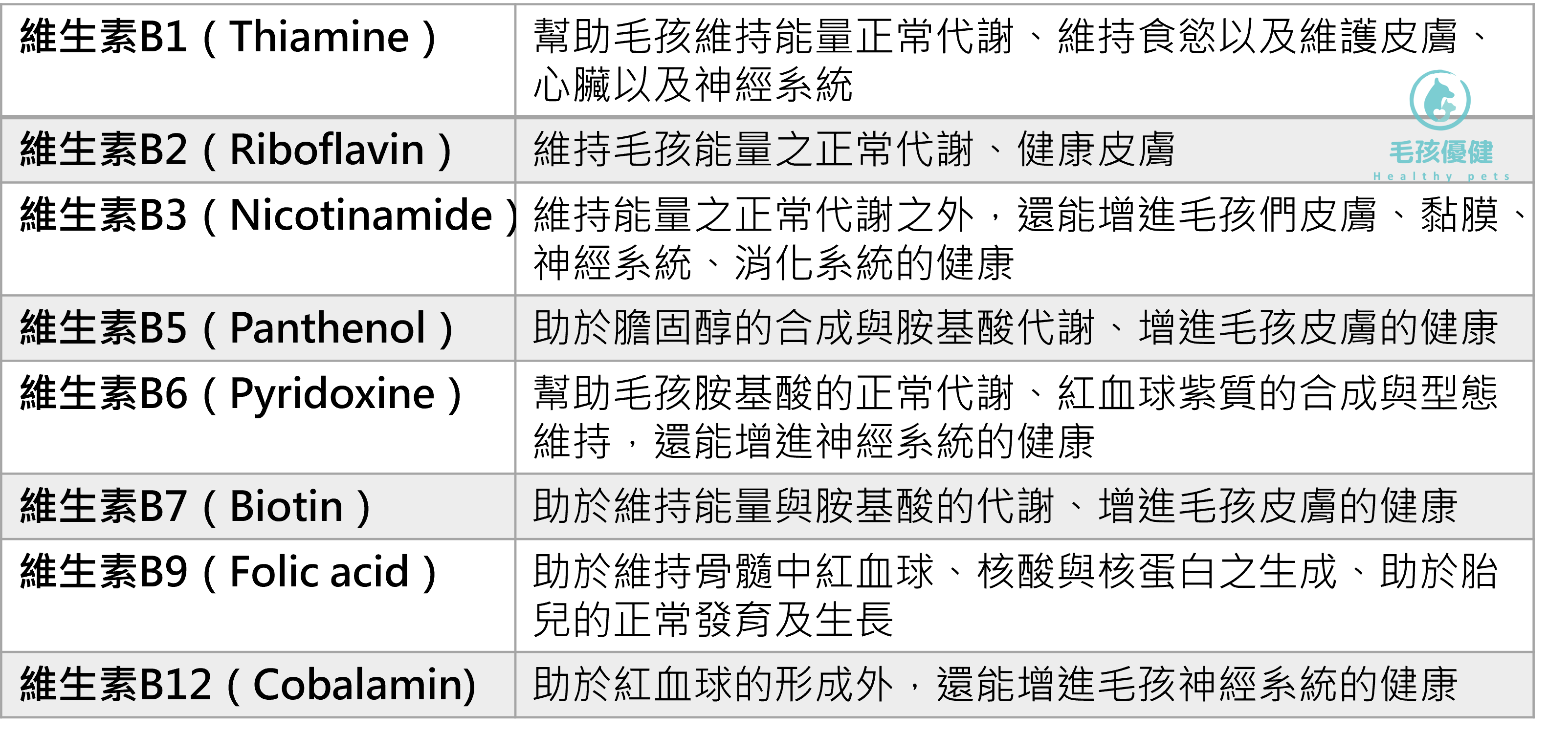 維生素B群功效與作用？有什麼好處？